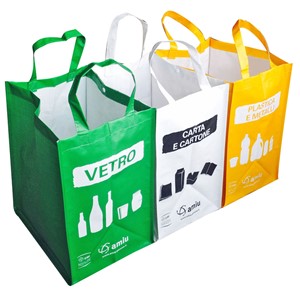 Recycling waste bags