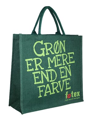 Foetex, Bolsa de compras en yute con logotipo
