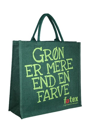 Foetex, Bolsa de compras en yute con logotipo