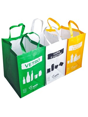 Recycling waste bags