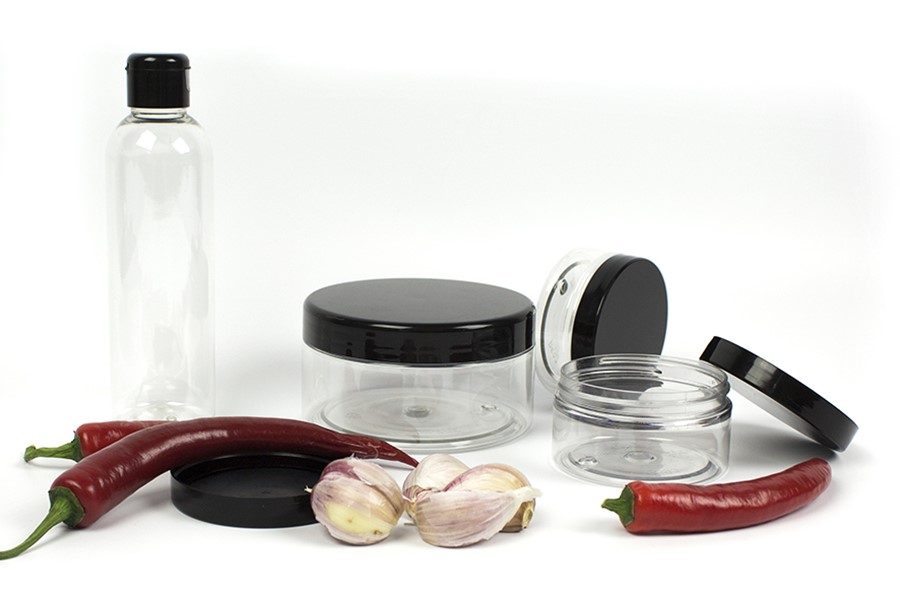 Jars with black lid