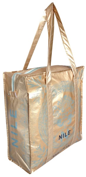 SHOPPING BAG with zipper NILE in recycled PET