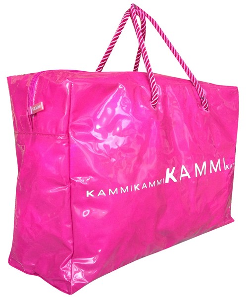 Shopping bag in PVC.