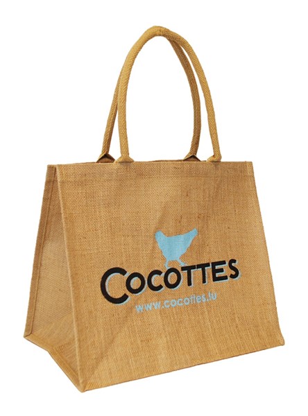 Cocotte bolsa de yute